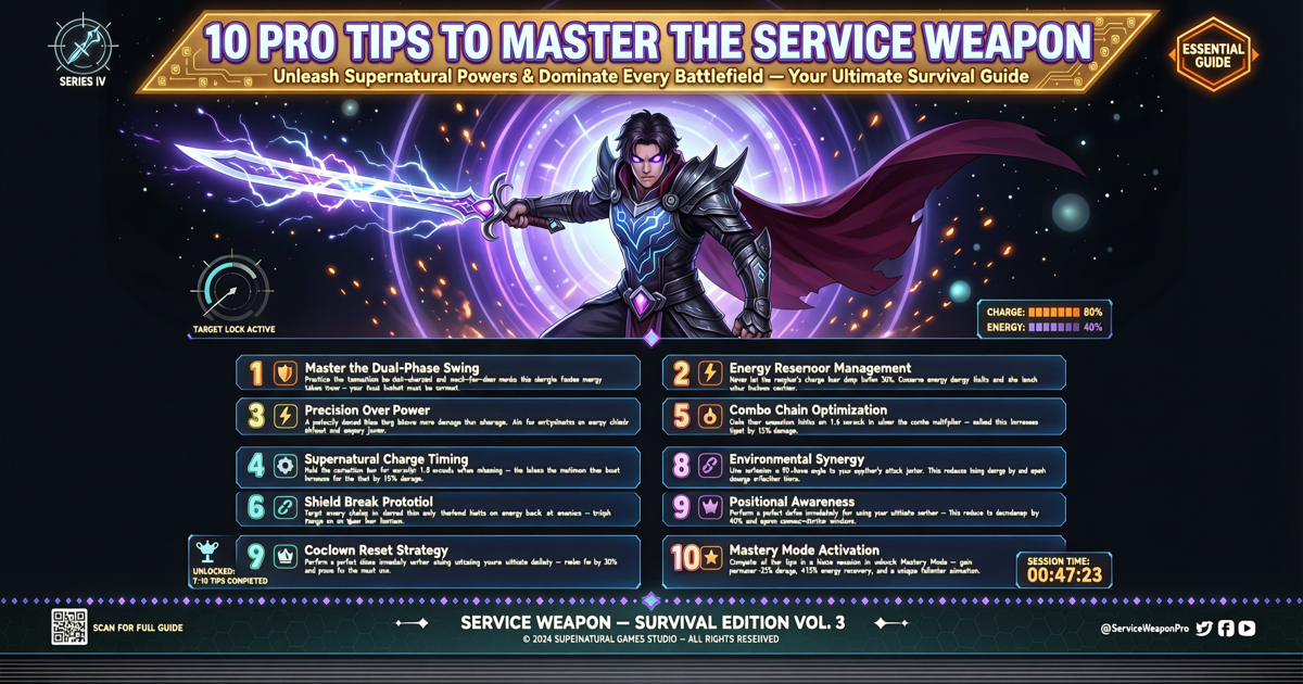 Control: 10 Pro Tips to Master the Service Weapon and Unleash Supernatural Powers